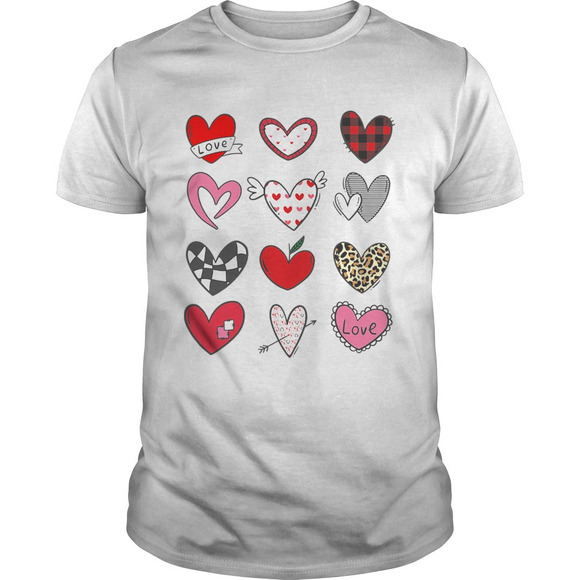 Other - Hearts Shirt Valentines Day Leopard Plaid Love Shirt